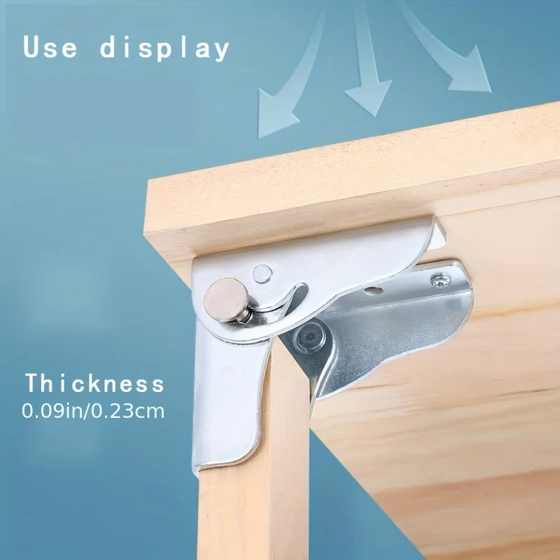 

Heavy-Duty Folding Hinge Table Legs, Adjustable, Sturdy Sofa and Coffee Table Connection Brackets with Hardware Accessories