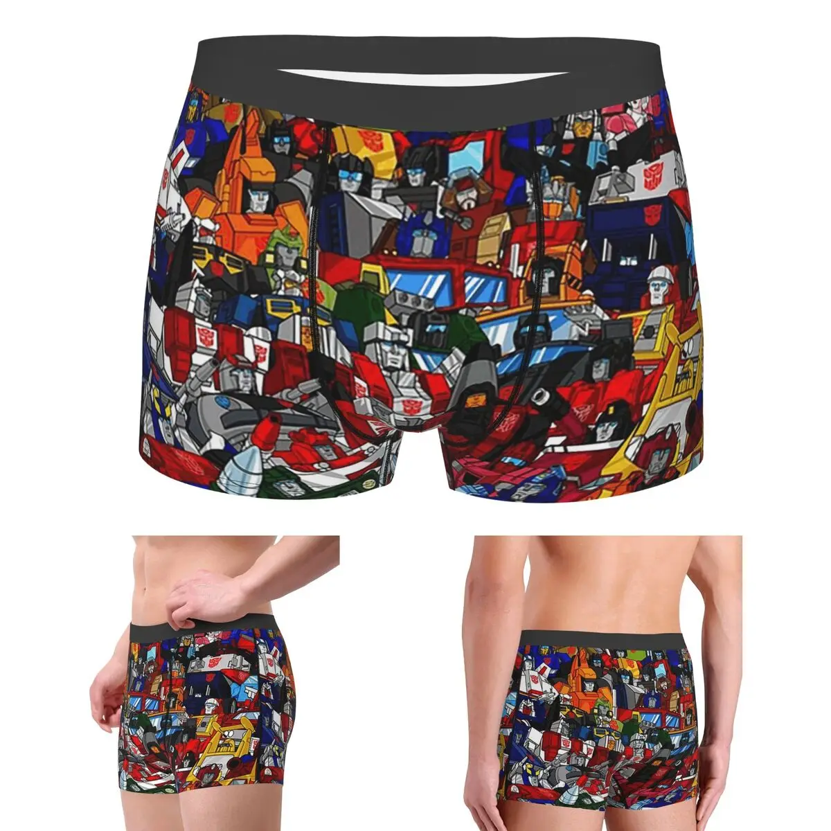 

Boxer Underpants Shorts G1 Transformers Autobots Panties Men's Ventilate Underwear for Homme Man Boyfriend Gift