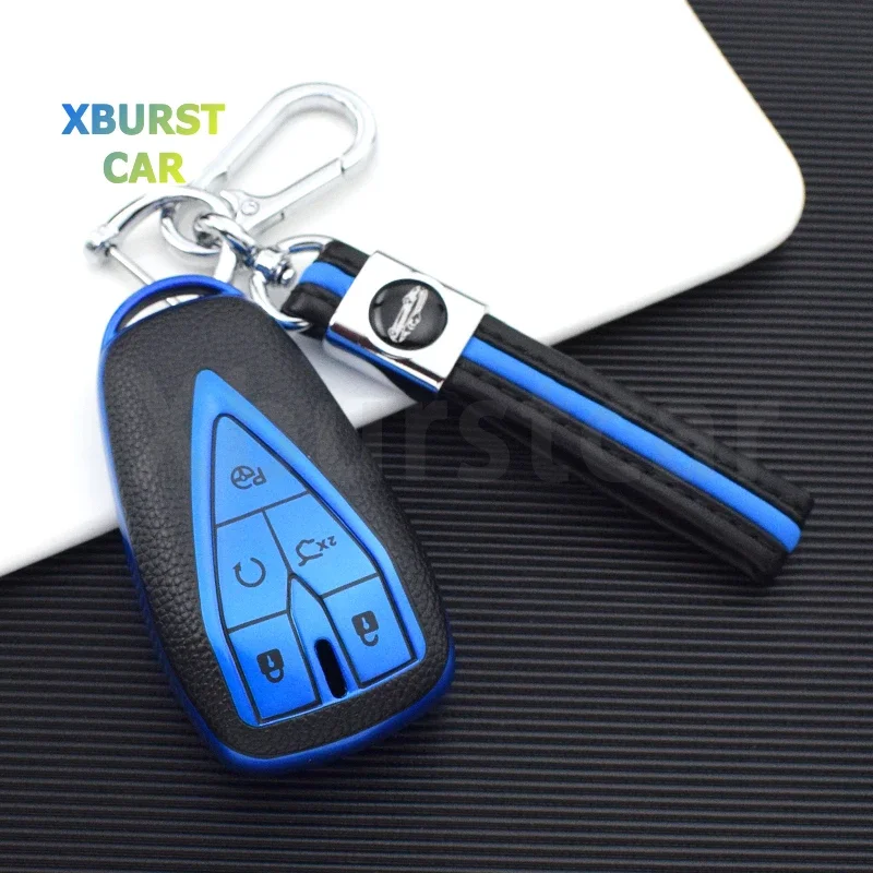 For Changan UNIT UNIK CS35PLUS CS55 PLUS CS75 PLUS Oshan X7 X5 TPU Leather Car Key Case Cover Shell Fob Holder Auto Accessories