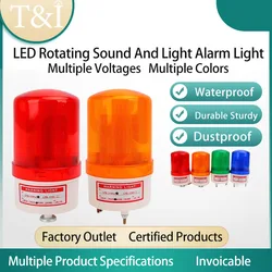 LTE-1101J 12V/24V/220V/380V Alarme Audible et Visuelle Rotation Alarme Lumière Automobile LED Haute Puissance Clignotant Iode Lumière