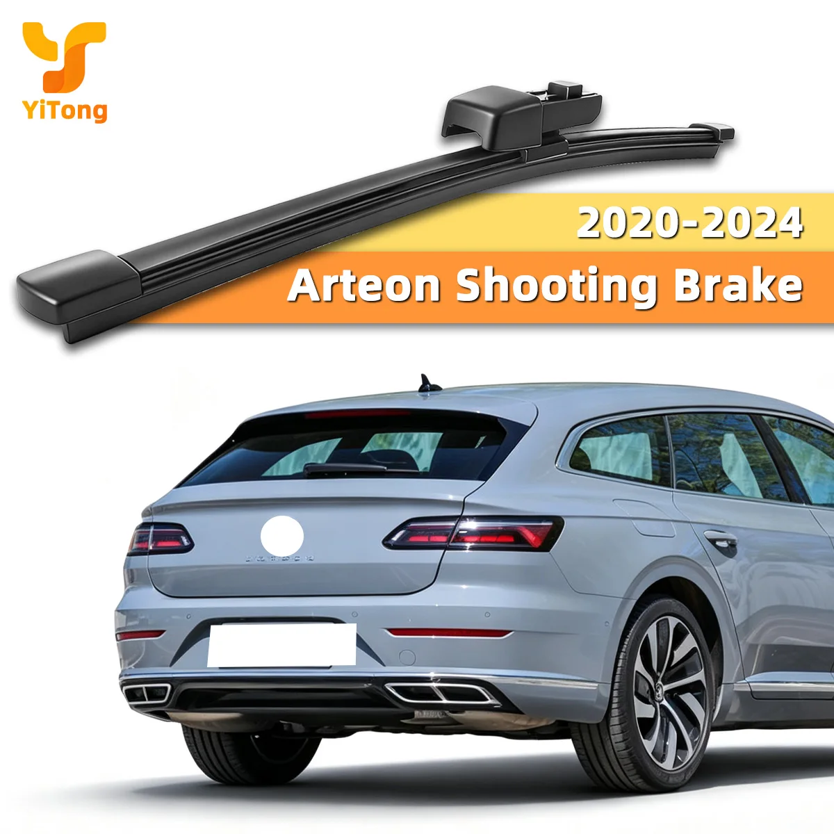 Yitong Fit For Volkswagen VW Arteon Shooting Brake 2020-2024 Rear Wiper Blade All-Season Rubber Strip Quiet Rear Window Wiper