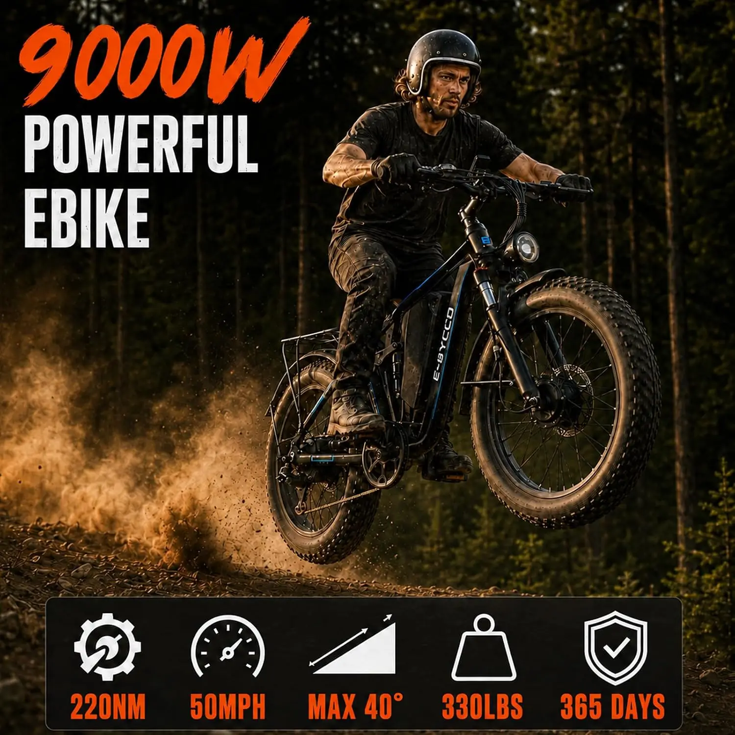 9000W Peak Dual Motor Electric Bike Adults 110Miles 50MPH Mountain Off-Road, Customized