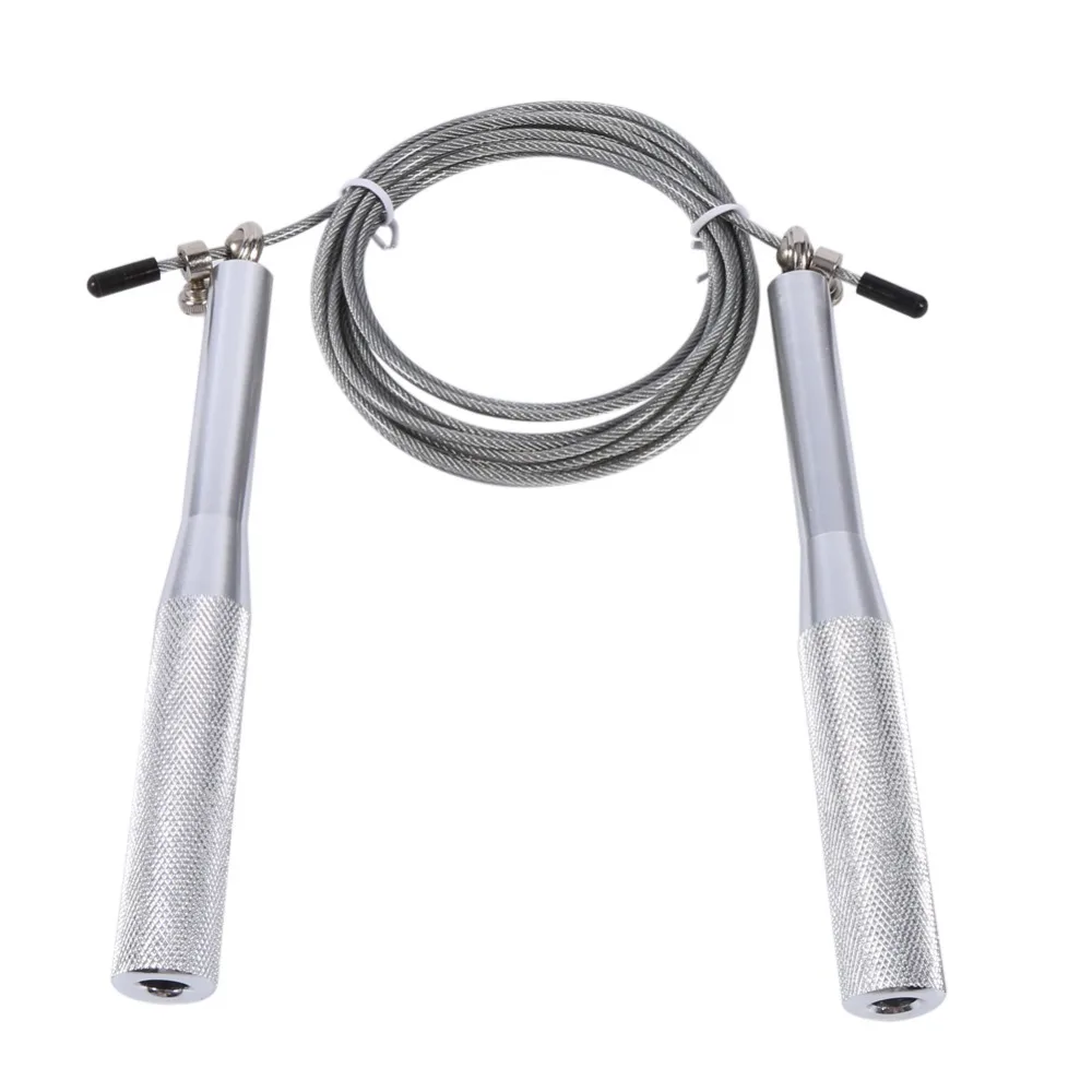 

Rope Skipping Aluminium Alloy Jump Rope Nonslip Handle Steel Wire Adjustable Jump Rope 360 Degree Spin Skipping Rope Workout