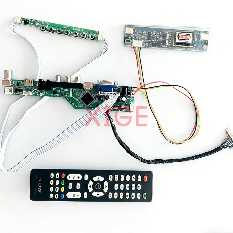 

Плата контроллера Matrix Drive Board, совместимая с M216H1 M215H1 CLAA215FA03 LTM230HT02, LVDS 30-контактная, 1920x1080, 2CCFL, 1920*1080, комплект HDMI+VGA+AV+USB