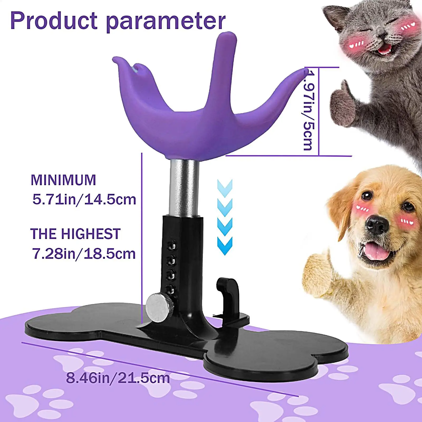 

Dog Bench Auxiliary Standing Bracket Pet Groomer Fixed Ladder Pet Tools Dog Care Small Bench Pet Soft Silicone Bracket