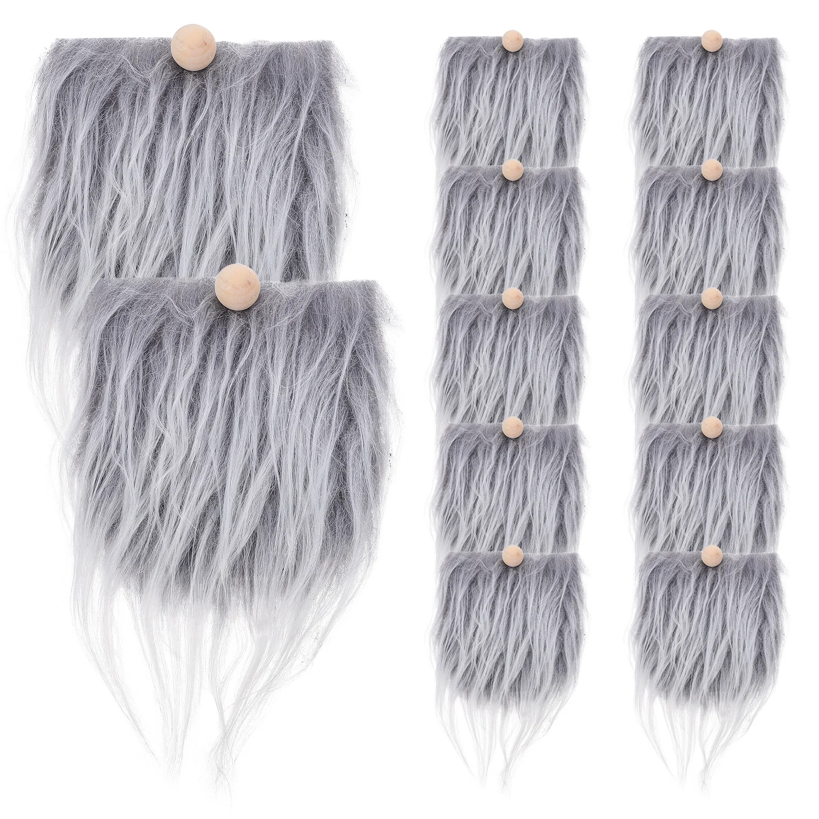 

12 Sets Beard Kit Kits Fake Decorations Novelty Hairy Ornaments for Halloween Realistic