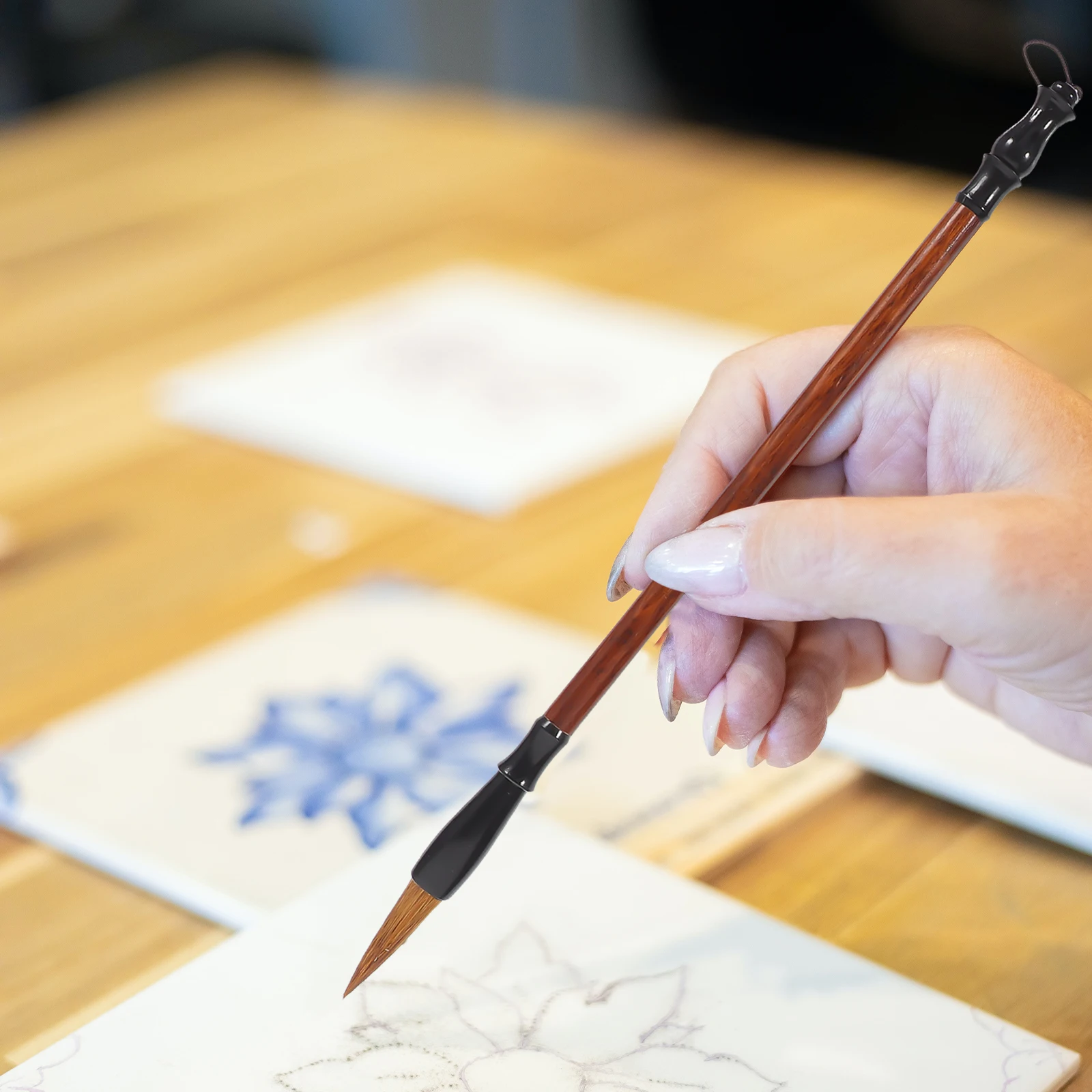 

1 Set Chinese Calligraphy Brush Pen Fine Tip For Painting Writing On Paper Silk Textiles Beginners Artists Pros Calligraphy Pen