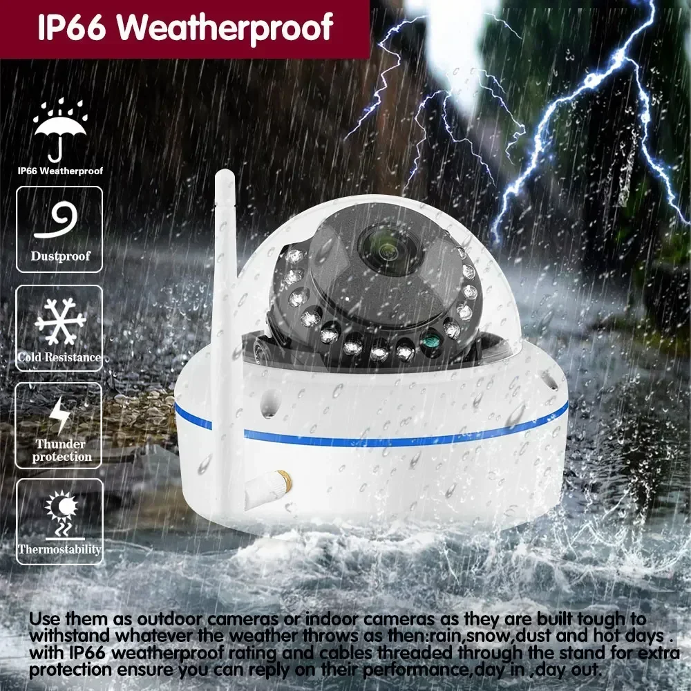 Tuya 5MP Metal Vandalproof Indoor Wireless  IP Dome Camera Full HD 5MP Human Detection WiFi Ceiling Security Camera Smart Life