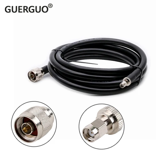 Cable Coaxial RF LMR400 SMA macho a N macho hembra conector LMR400 Cable 50 Ohm 50-7 extensión puente adaptador Pigtail