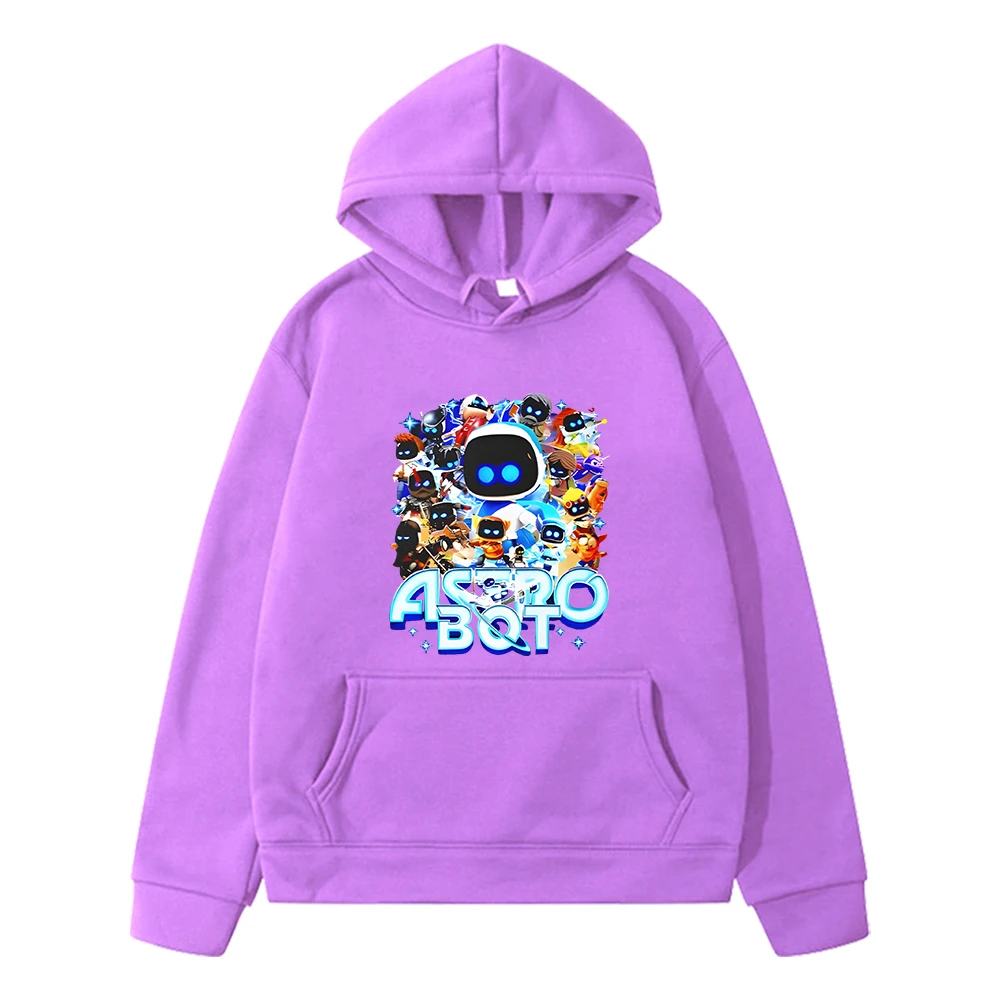 

Astro Bot Kawaii print Autumn hoodies Fleece Sweatshirt boys Pullover y2k sudadera anime hoodie Cartoon jacket kids clothes girl