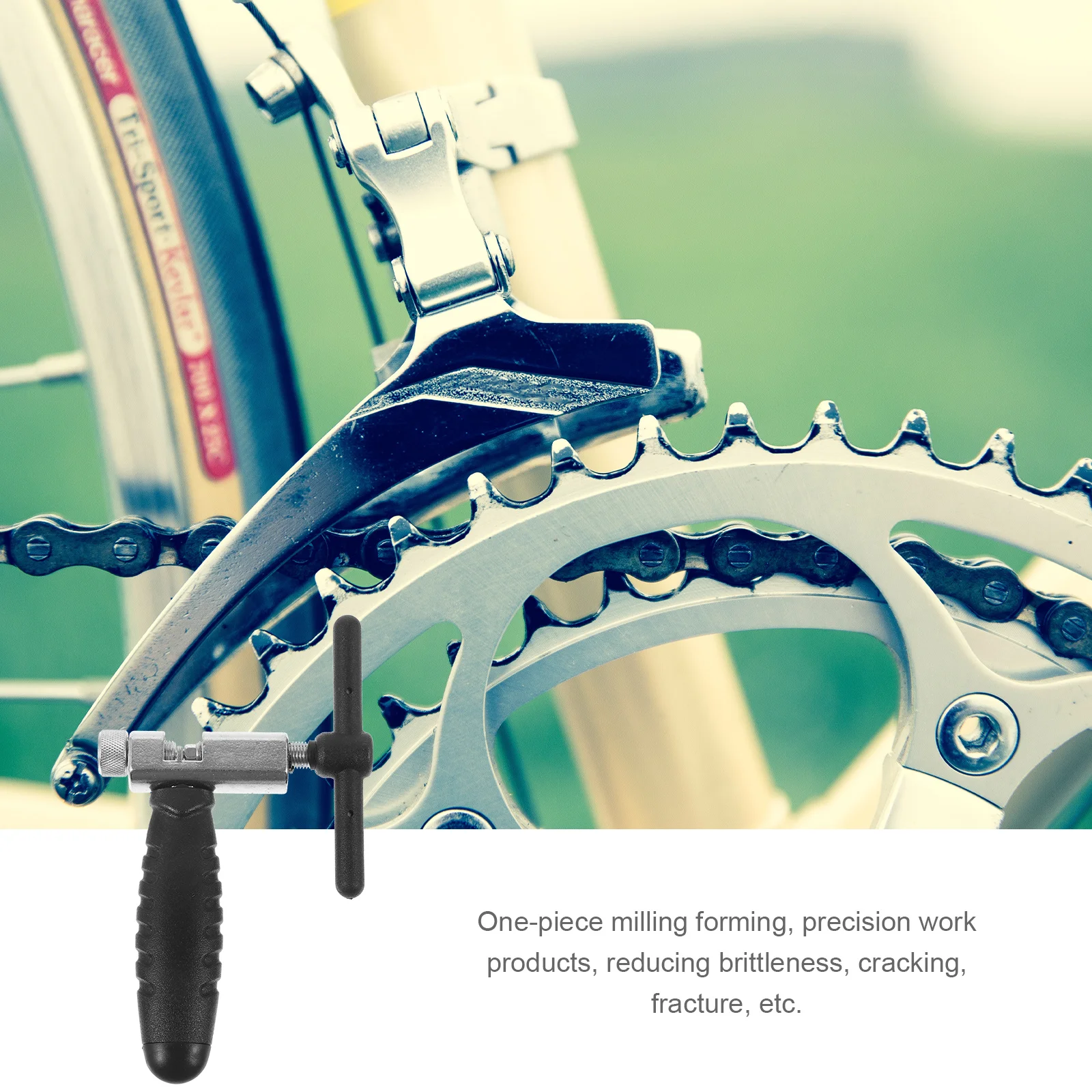 

Chain Breaker Tool One Piece Milling Bike Chain Splitter For Road Mountain Bicycle Repair Durable Link Removal Tool