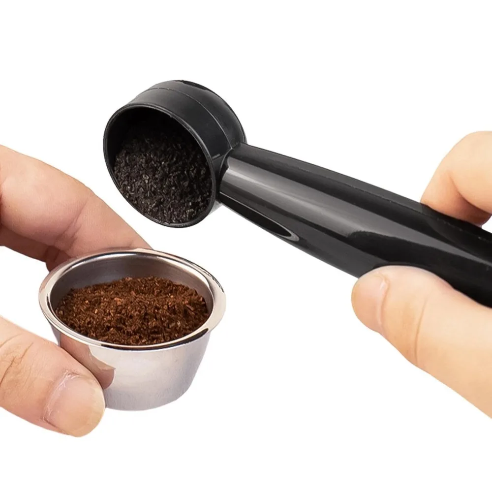Espresso Scoop Stand Up Scoop Tamper Tool for Protein Powder Hot Cocoa Formula Ground Mixing Stirring Tamping Press Processing