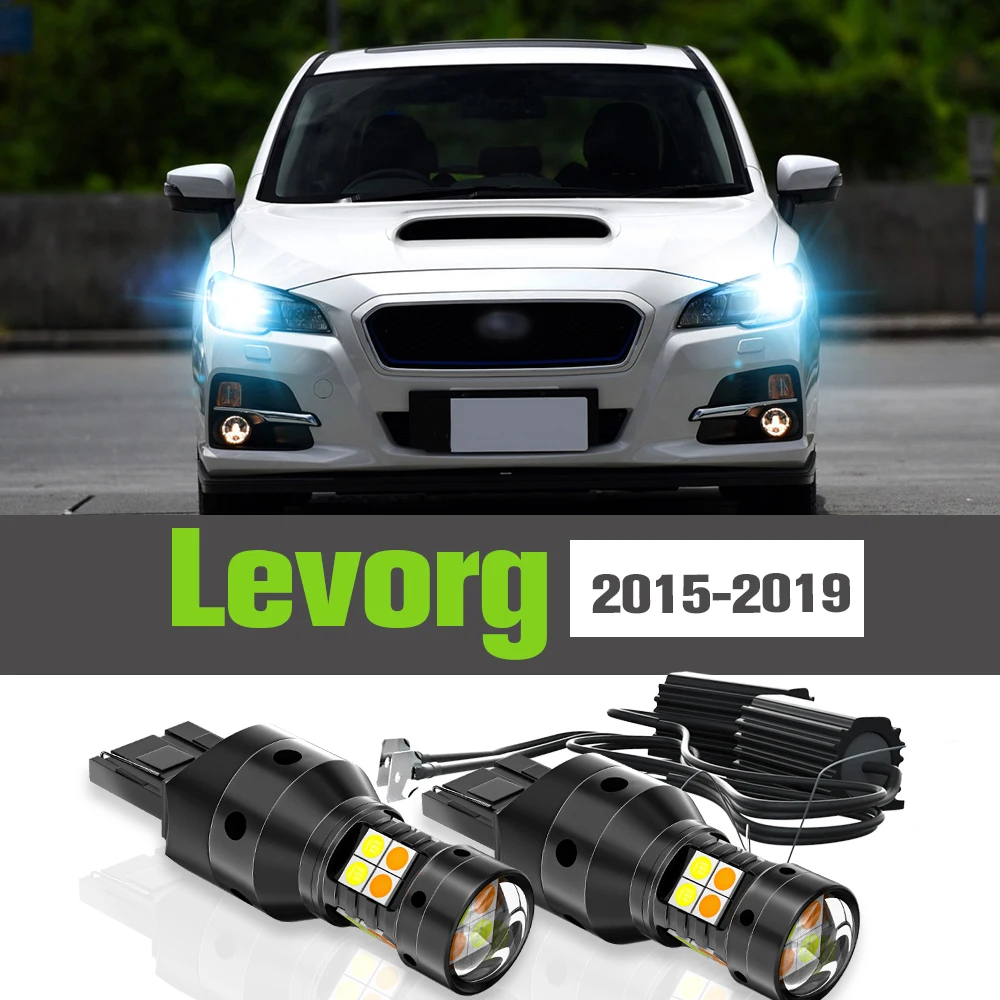 

2x LED Dual Mode Turn Signal+Daytime Running Light DRL Accessories Lamp For Subaru Levorg 2015-2019 2016 2017 2018