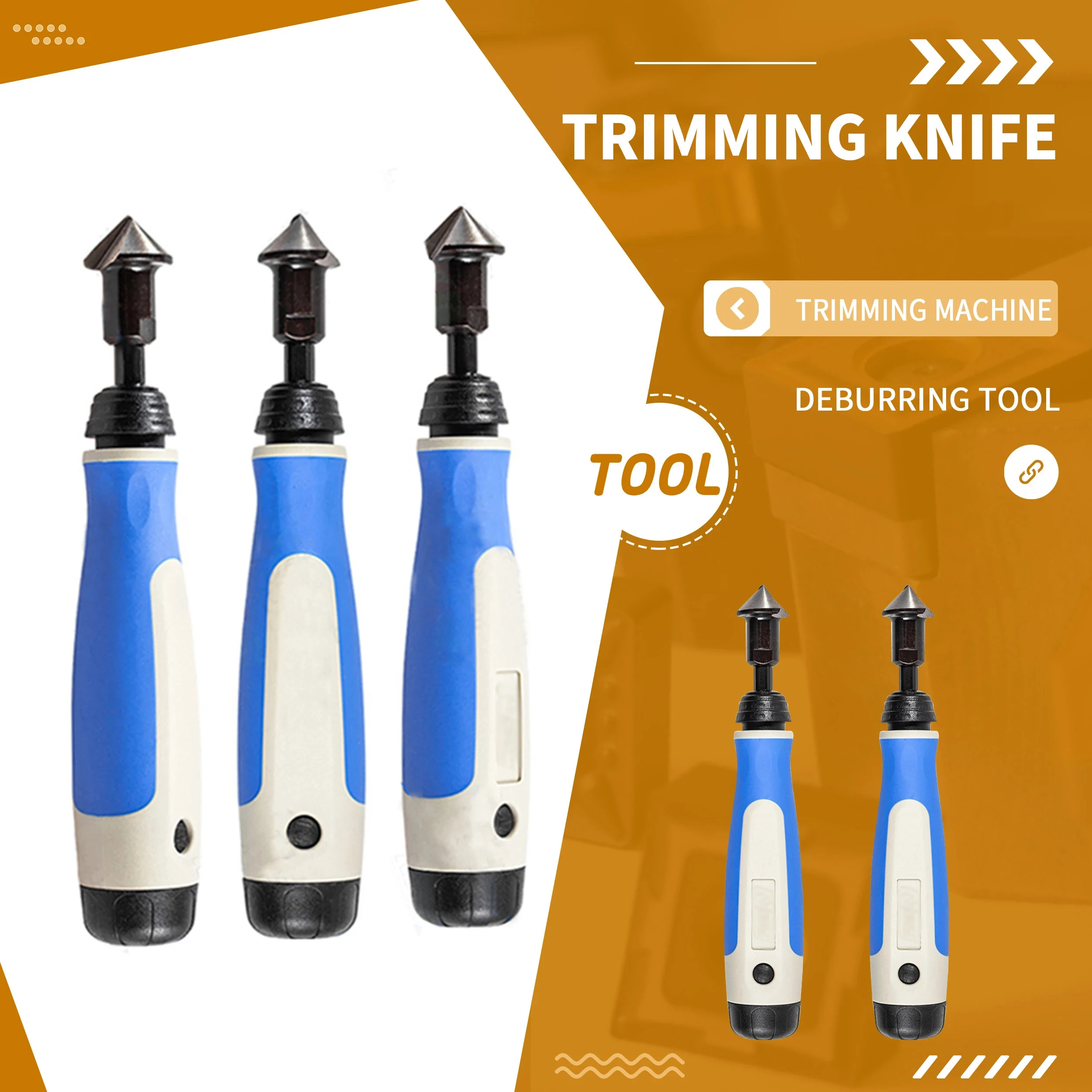 Hand Trimmer Counterbore Deep Hole Chamfering Knife NG3100 Rotating Quick Deburring Tool Handle NG3000 Blade BC1211 BC2011BC3011