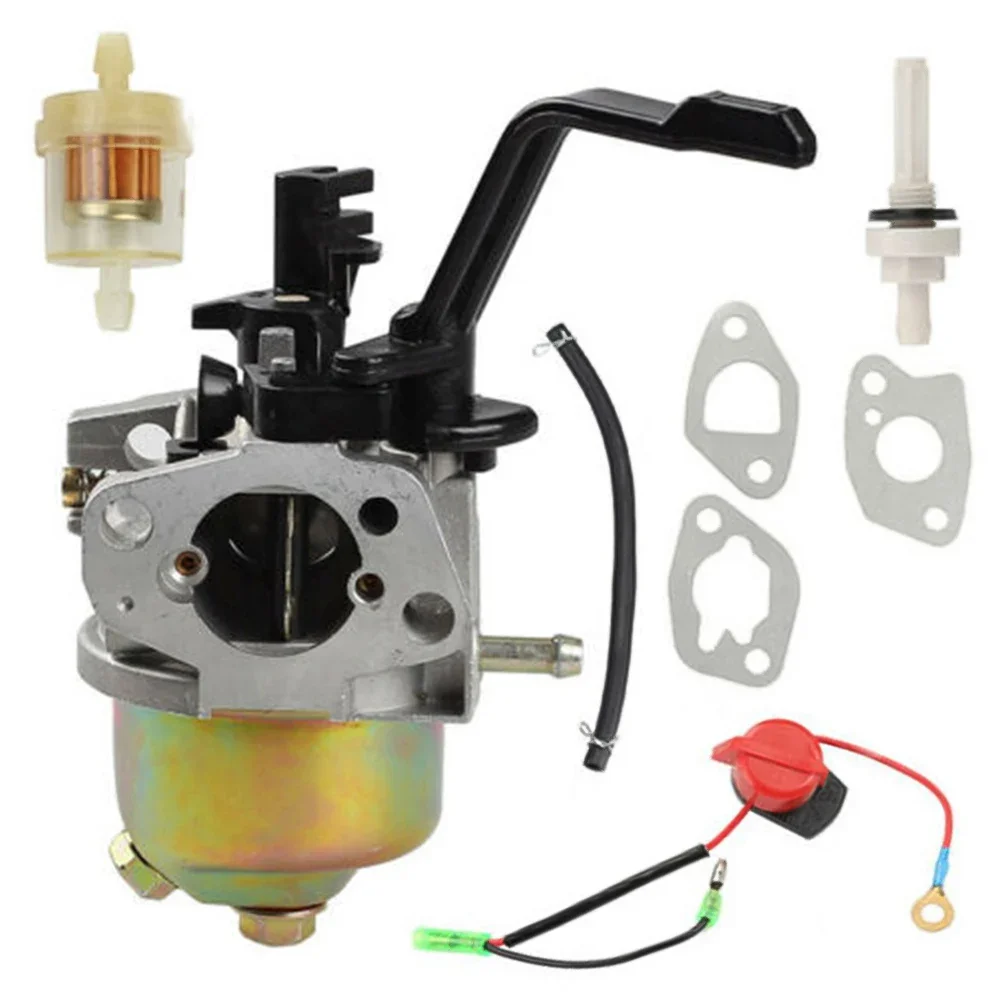 

Metal Carburetor Kit Generator Carburetor Without Spark-plug Fuel Tank Connector Filter For Honda GX120-GX160-GX168-GX200 5.5HP