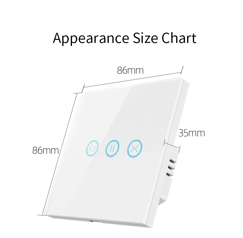 

Smartier Tuya Wi-Fi сенсорный экран переключатель для штор рольставней дверной переключатель электрическая панель приложение дистанционное управление