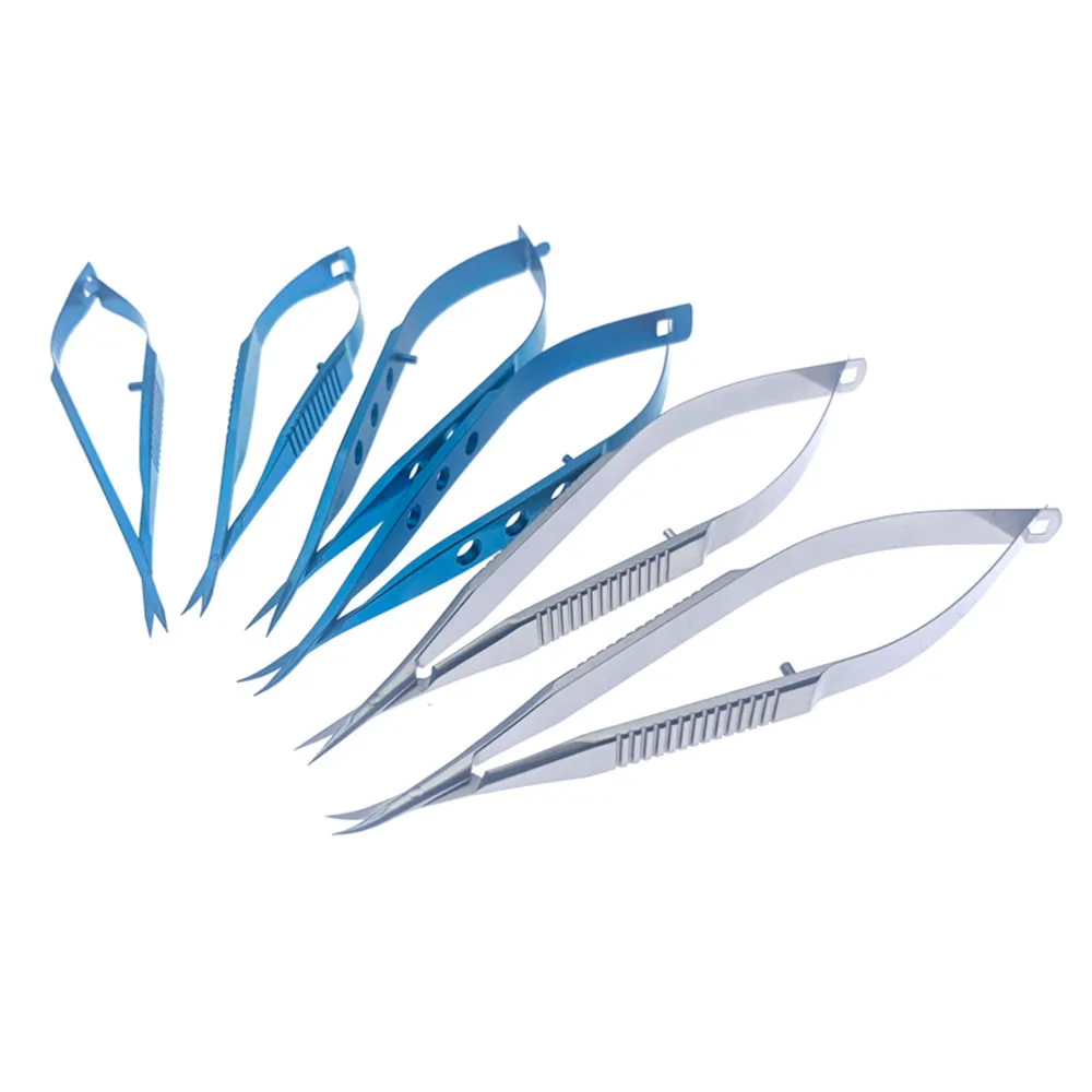 Titanium Iris Scissors Sharp Tips Micro Scissors Double Eyelid Scissors Ophthalmic Instrument