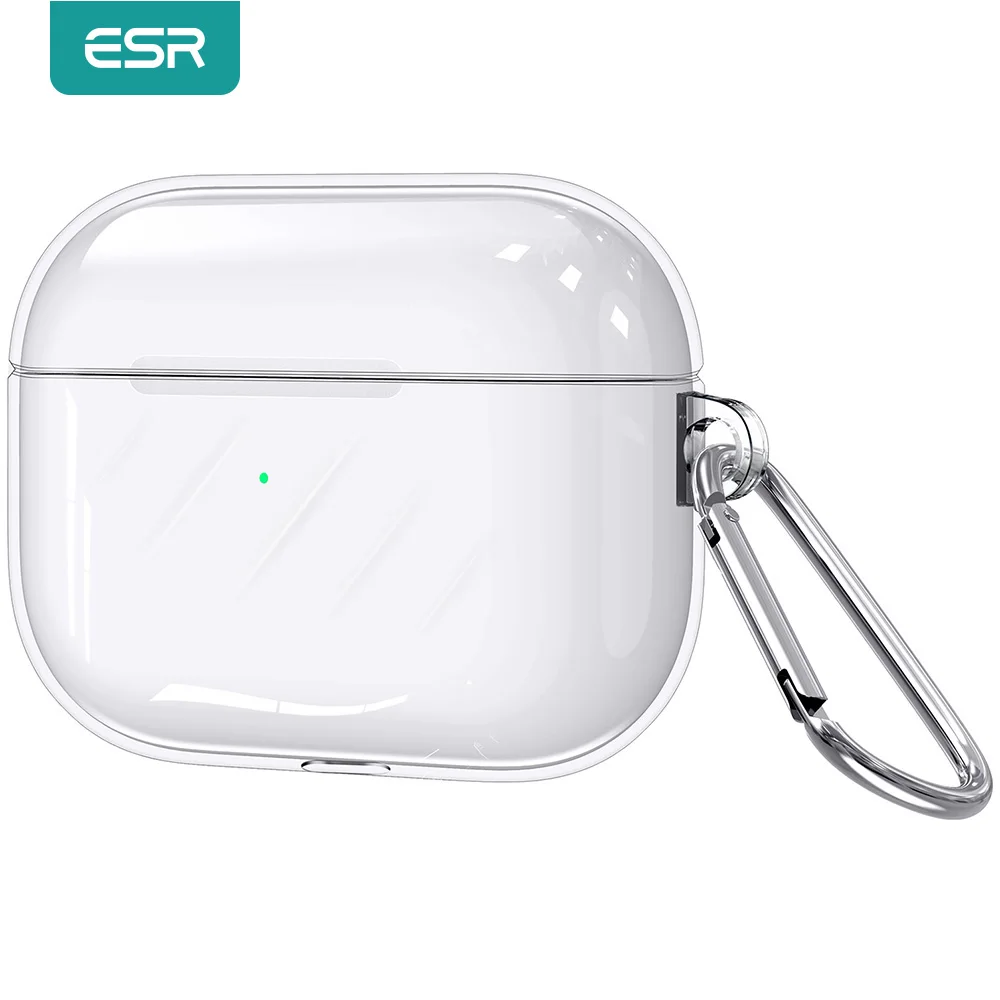 ESR for AirPods Pro 2022 Air Ripple Carrying  Protective Case for AirpodsPro 2Clear Case With Keychain Perfect Fit  Crystal Case