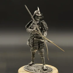 Japan Warring States Period Samurai Archer 1/24 Tin Metal Ancient Soldier Model Armor Warrior Home Office Decoration Gifts
