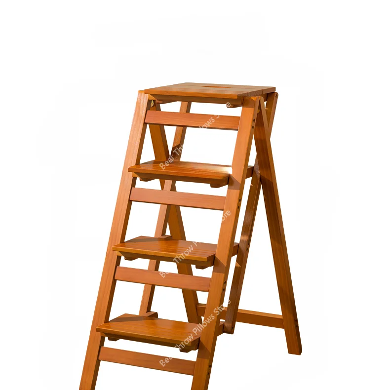 Platforms Telescoping Step Stools Foldable Attic Bar Portable Small Step Ladders Indoor Bamboo Escada Dobravel Home Furniture