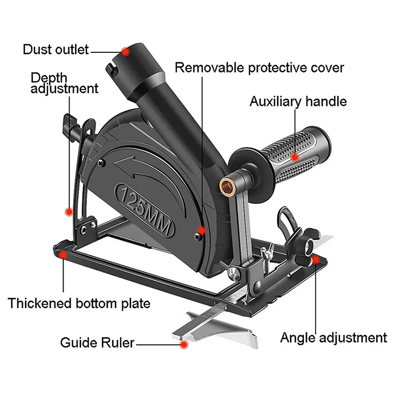 New Angle Grinder Converter To Cutter Cutting Machine Electric Circular Saw Bracket Base Hardware Electric Saw Tool Accessories
