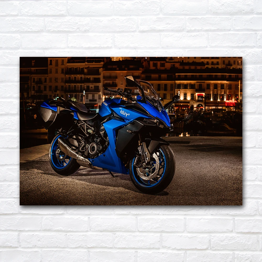 Suzuki GSX-S1000GT Sports Bike Wall Art Posters and Prints Framed Canvas Painting Motorcycles Picture For Living Room Home Decor