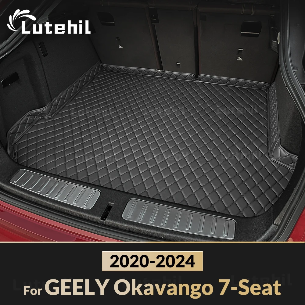 

Коврик в багажник автомобиля Lutehil для GEELY Okavango 7-Seat 2020 2021 2022 2023 2024, автомобильные аксессуары на заказ, украшение интерьера автомобиля