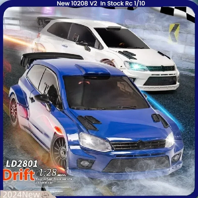 LD2801 RC Drift car 1:28 Auto da corsa 2.4g Radiocomando 4WD Modello di veicolo a motore ad alta velocità Auto giocattolo per regali di Natale