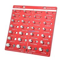 E15A Multisize Bolt Thread Checker 28 Slots Rust Resistant Screw Nut Thread Gauge