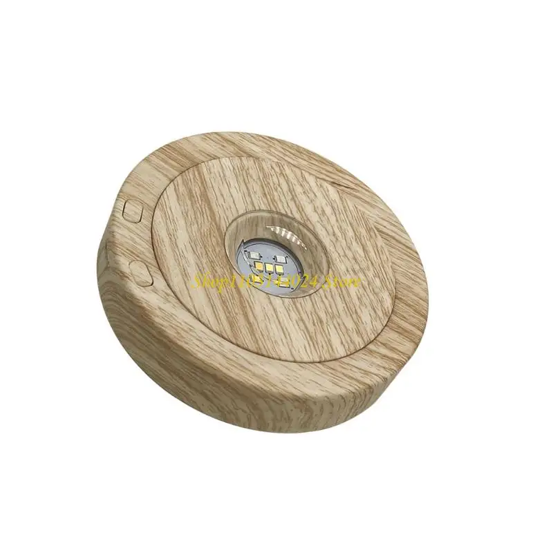 N5KE Multicolor LED Rotating Base Quiet Jewelry Display Stand Rotating LED Light Base