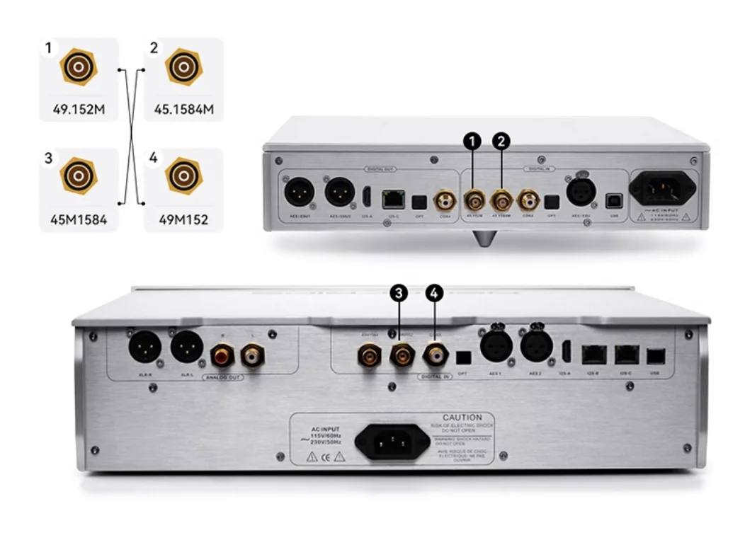 Denafraps TERMINATOR 15o Decodificador de Áudio Digital R2R Flagship DAC PCM1536/DSD1024 20HZ ~ 40KHZ