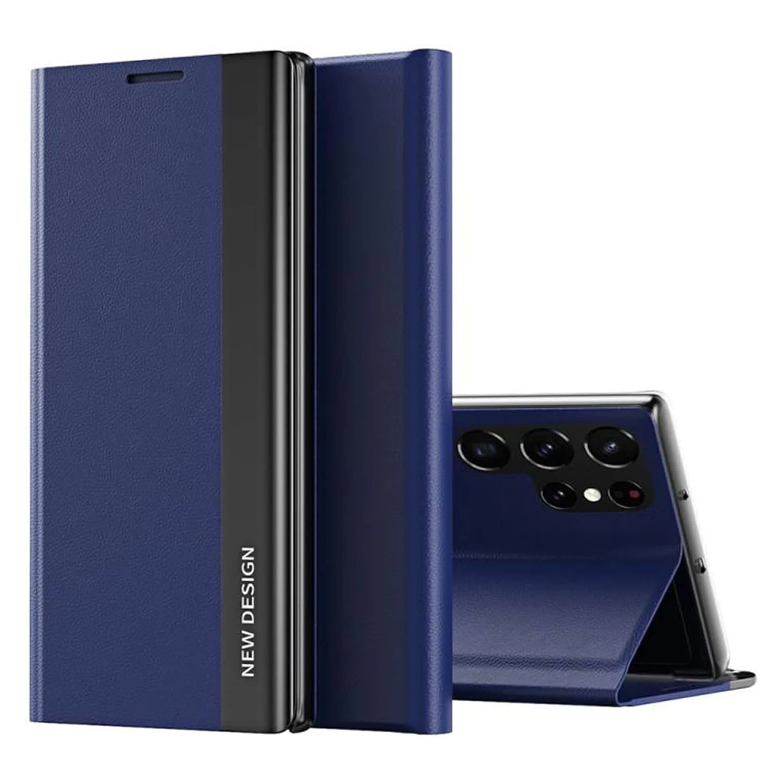 

Magnetic Case for Samsung Galaxy S25 Ultra/S25 Plus/S25 - Fashion Plating Leather Flip Cover with Kickstand | Durable Shockproof