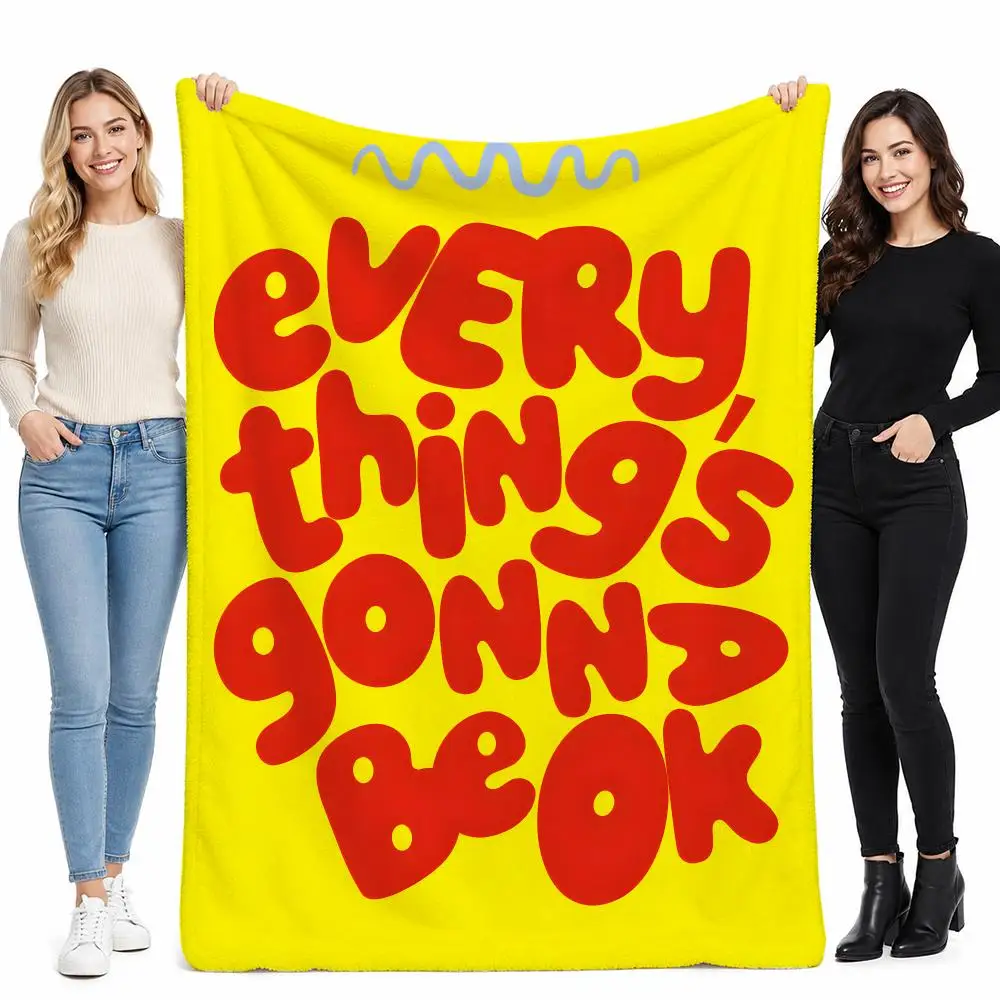Quote Lover Sunny Blanket Gift Throw Perfect for Sofa Bed Office Travel Home Decor Art Lover Gift