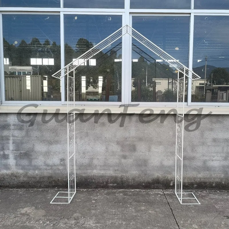 Arched scaffolding courtyard balcony creative arched flower stand