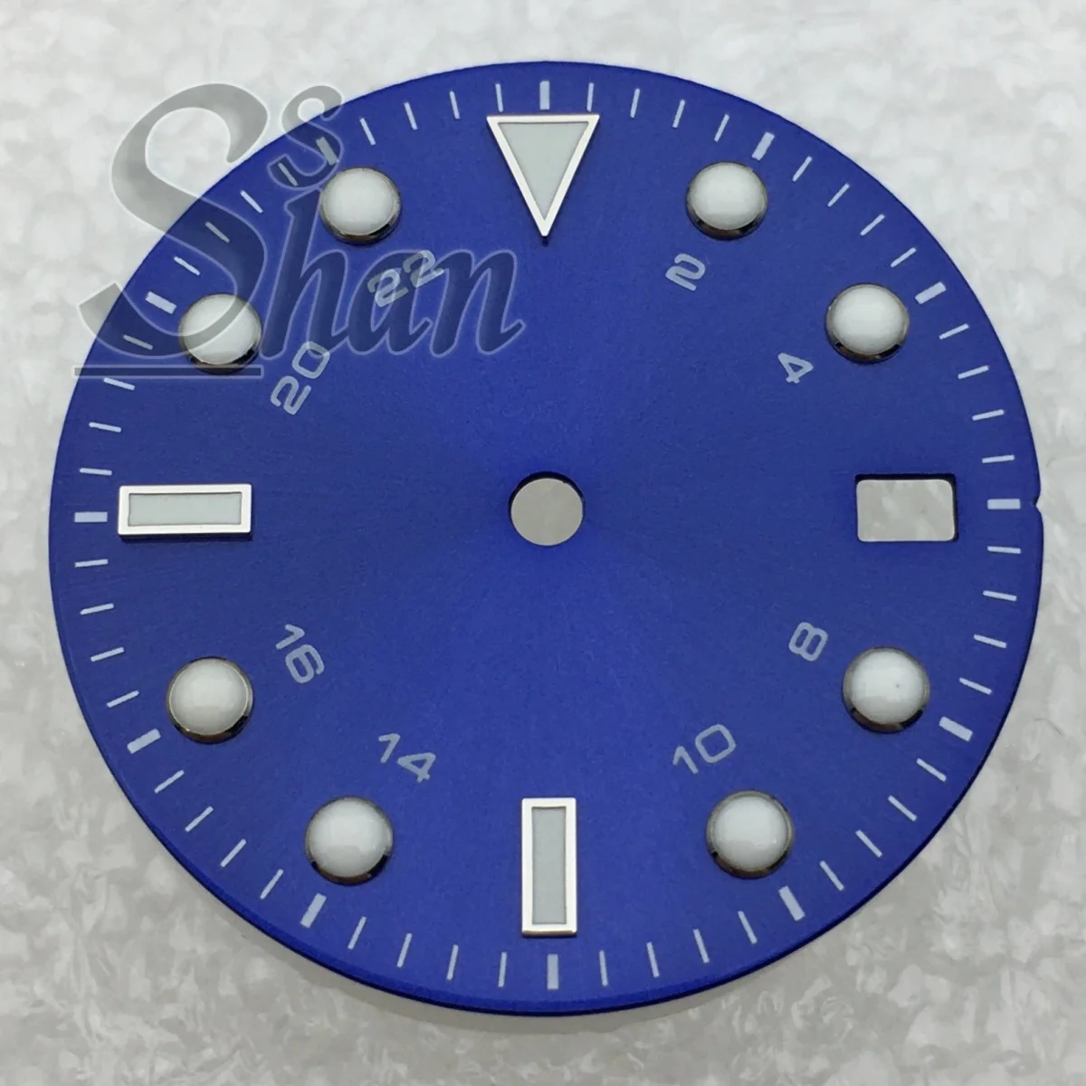 الاتصال الهاتفي الأسود والأبيض والأزرق والأخضر لساعة NH35 مقاس 29 مم مناسب لأجزاء تعديل NH35 وإكسسوارات الساعة