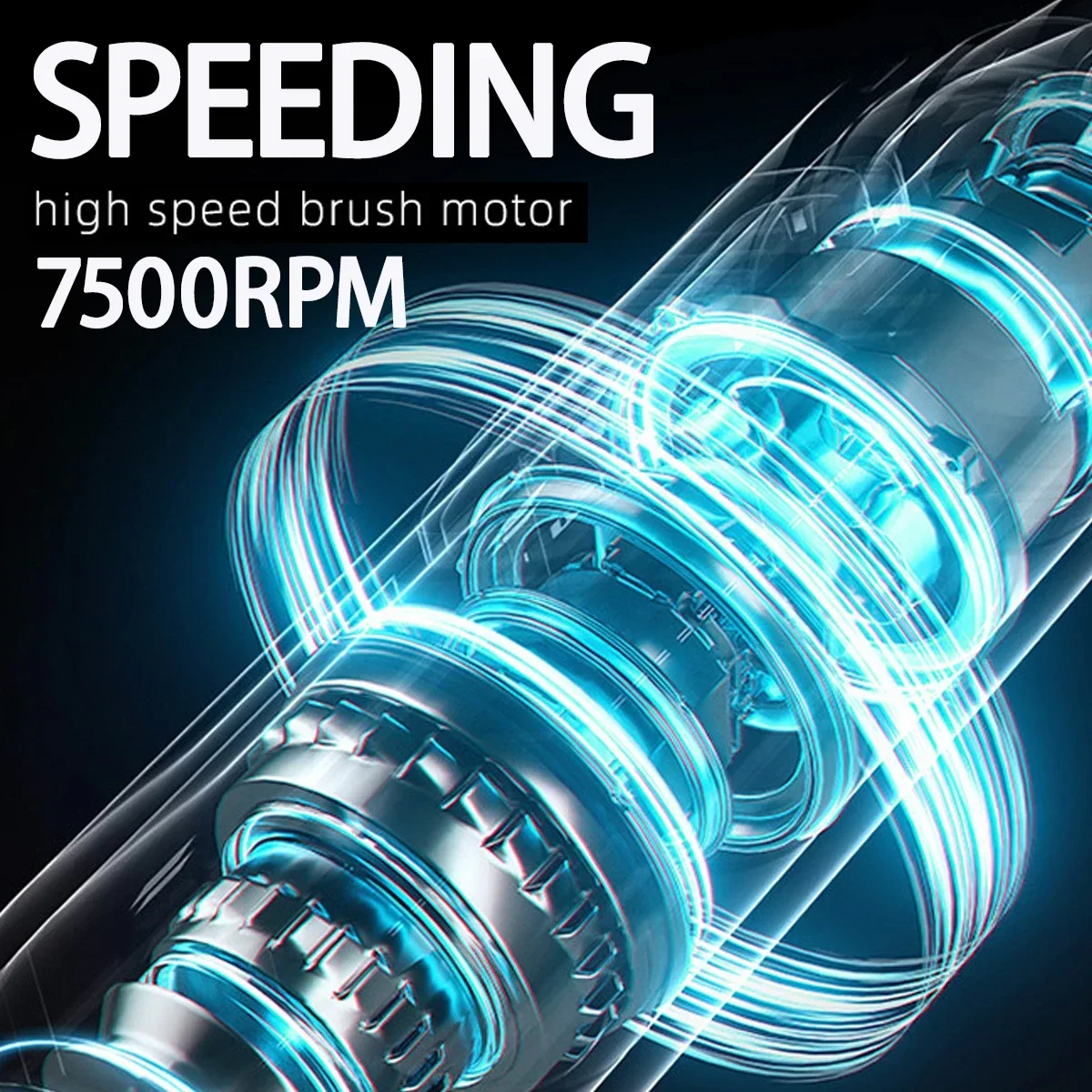 Professional Men's Hair Clipper 7500RPM Gradient Barbershop Hair Trimmer DLC FADE Blade 2600mAh Salon Tools S1093