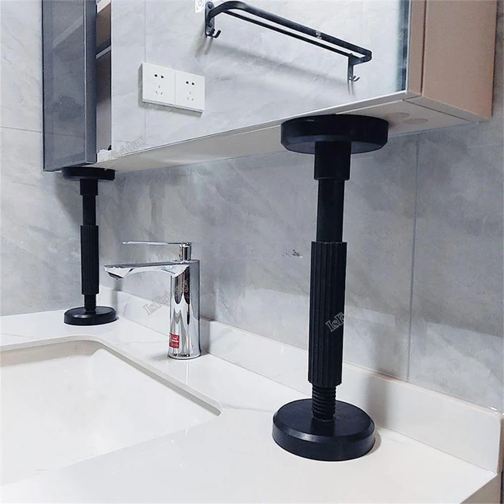 Soporte de elevación para instalación de gabinete, tornillo positivo y negativo, soporte ajustable para muebles, aumento de altura, soporte para patas, 18-45cm