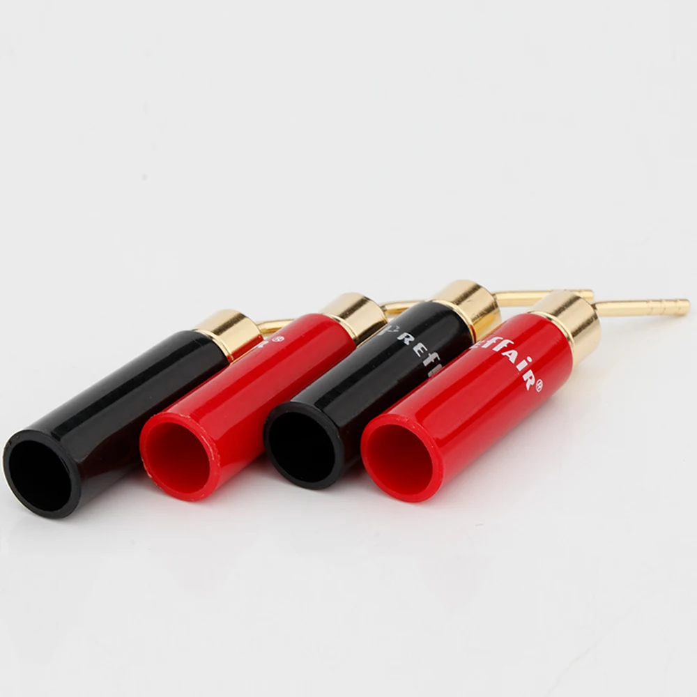 سدادة موزة مطلية بالذهب Preffair ، موصل أسلاك ، سدادات مكبر صوت ، محطات طرفية ، دبوس مستقيم ، محول 2 الأسلاك