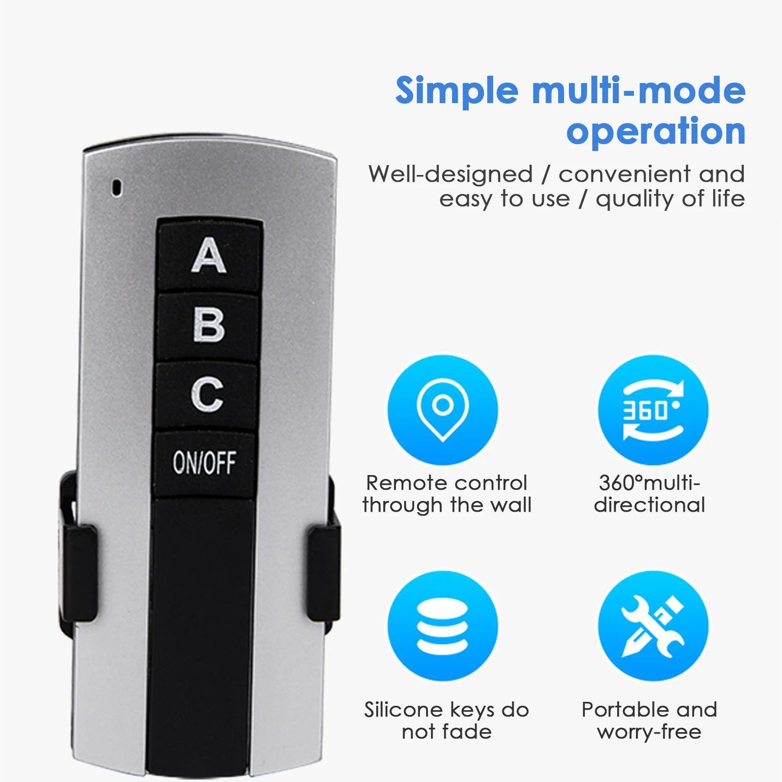 1/2/3 Channel Switch ON/OFF 110/220V Wireless Remote Control Switch Receiver Transmitter for Lamp Light Electrical Equipments