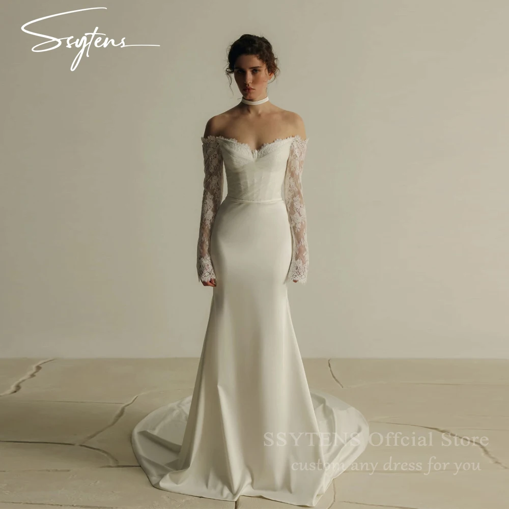 long sleeve engagement dresses Wedding Dress Deep V-Neck Gown engagement party Engagement Dresses for Women |