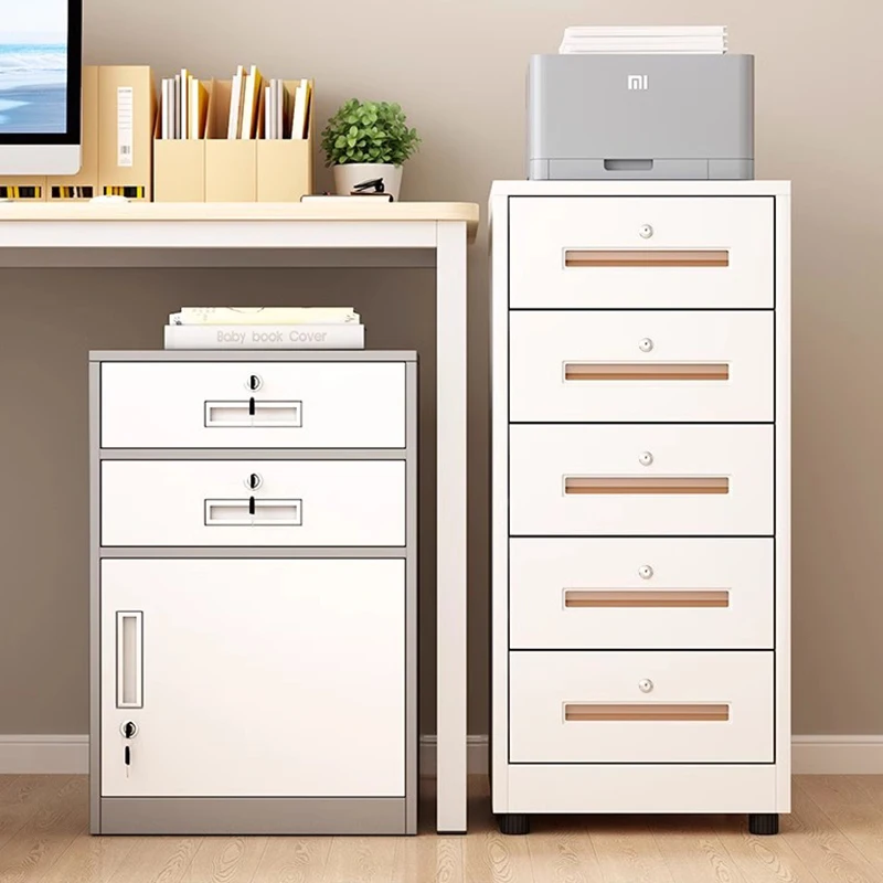 Office Accesories Iron Cabinet Tool Box File Organizer Drawer White Safes Built-in Cabinets Living Room Metal Storage Garage