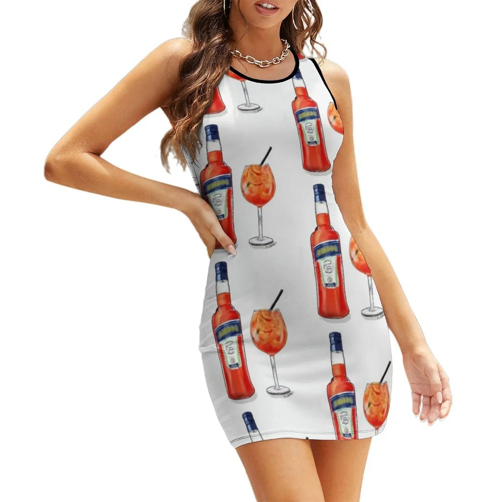 

Spritz Cheers! Sleeveless Sundress party dresses women Female dress clothes for woman