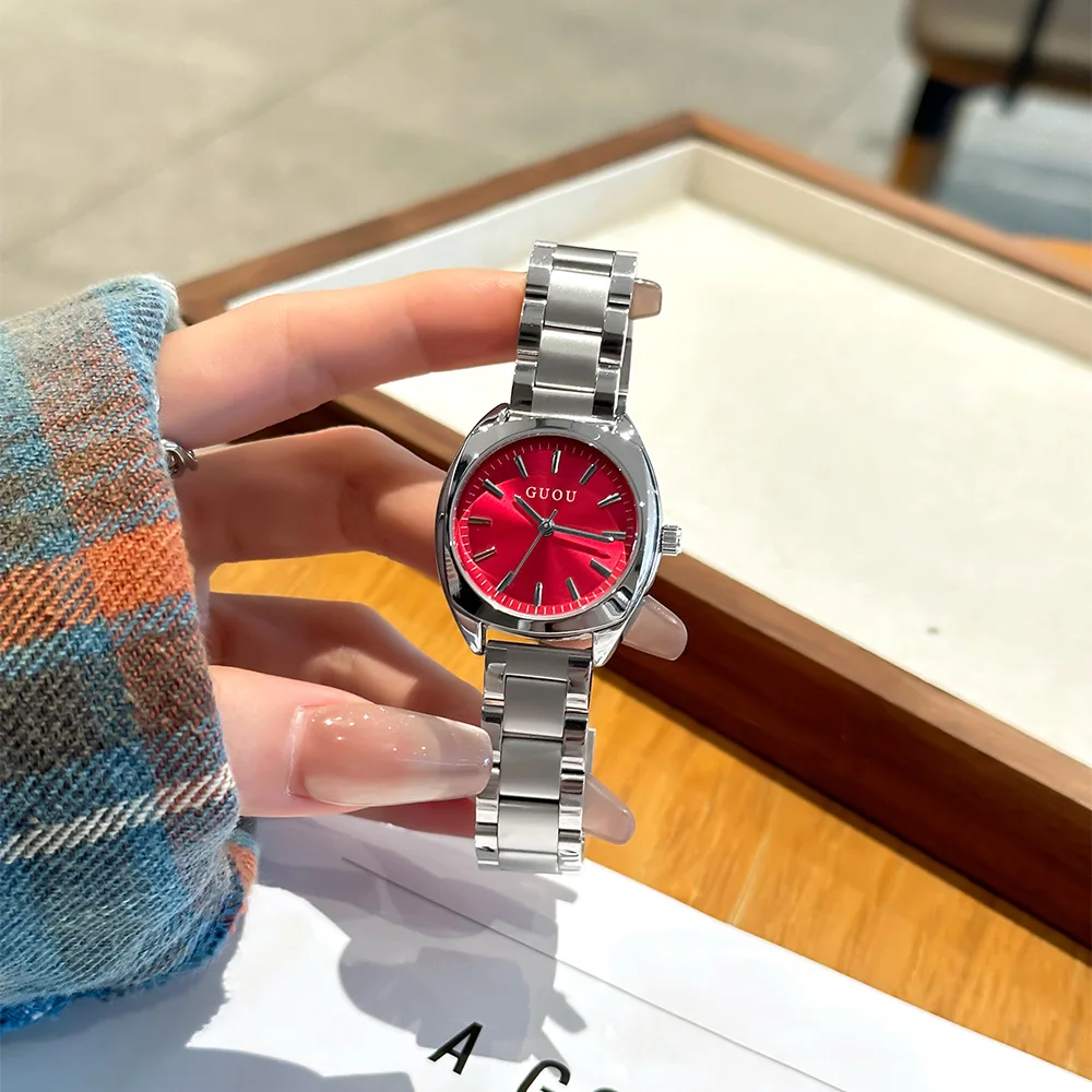 

2025 New Women's Watch - Stylish, Unique, Simple, Elegant, Trendy Stainless Steel Strap Quartz Watch - High-End Selection