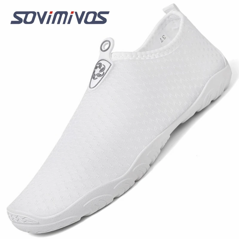 

Quick-Dry Water Sports Barefoot Shoes Aqua Socks for Swim Beach Pool Surf Yoga for Women Men White Shoes
