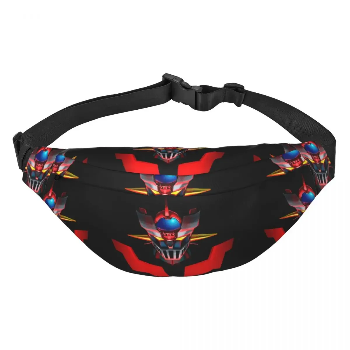 Mazinger Z Mad Robot Fanny Pack para Viagens, Homens e Mulheres, Grendizer Anime, Manga Sling, Crossbody Waist Bag, Phone Money Pouch