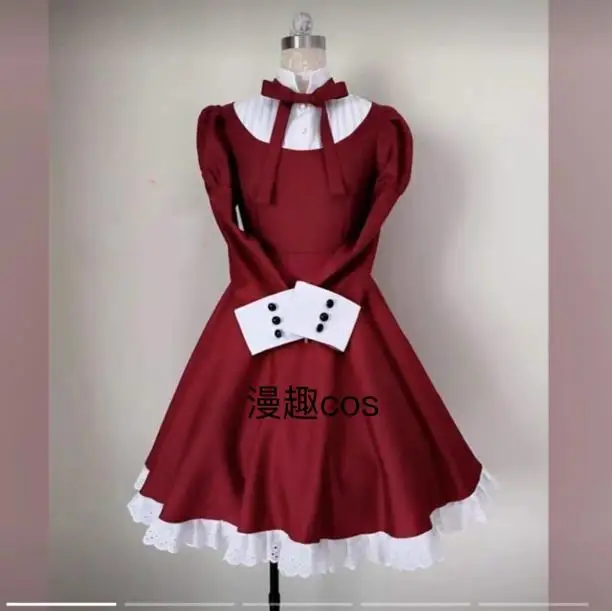

APH Liechtenstein Maid Cosplay Costume red dress customized for Halloween Christmas party men women costume