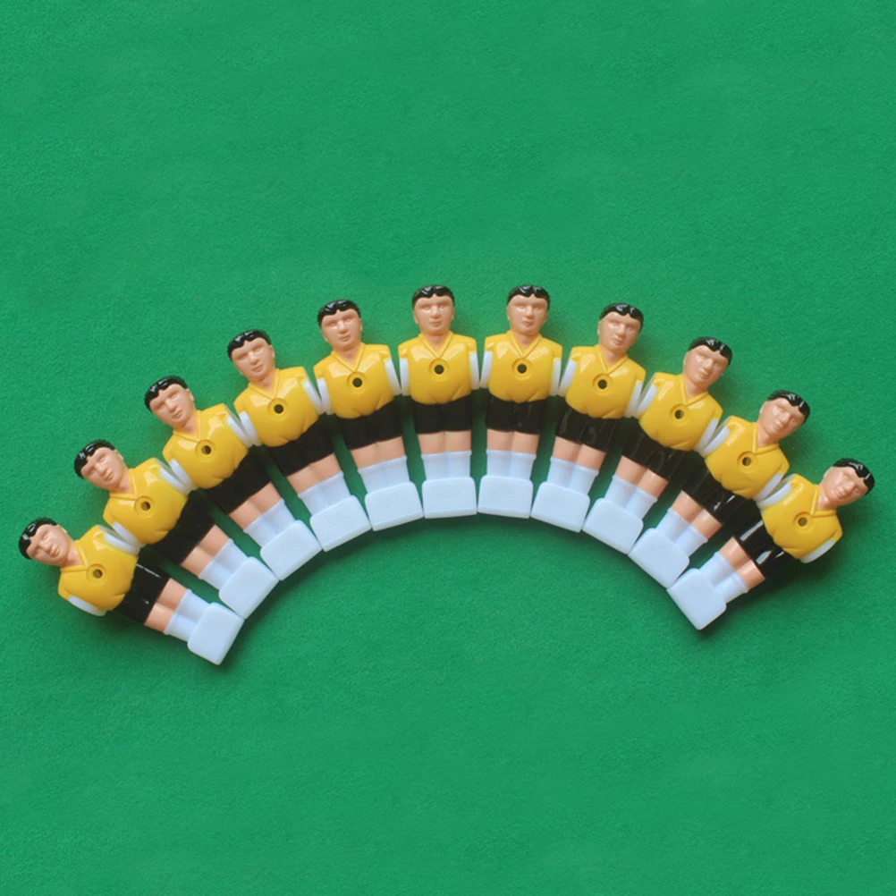 

8pcs Foosball Men Tabletop Football Players Premium Plastic Durable Smooth Surface Tournament Style Replacement Kids Adults