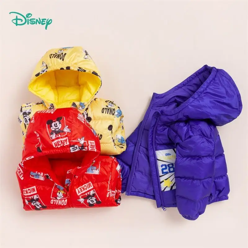 Disney Mickey Minnie Bedrukt Kinderkleding Donsjack Kawaii Herfst En Winter Kinder Lichtgewicht Warme Winddichte Top