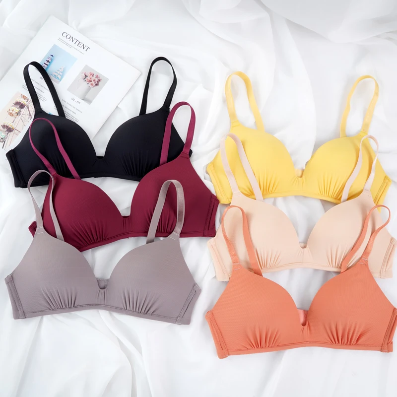 Reggiseni senza cuciture per le donne reggiseni Push Up senza ferretto reggiseni siere A B Cup intimo Sexy Bralette tre quarti (3/4 Cup) Lingerie