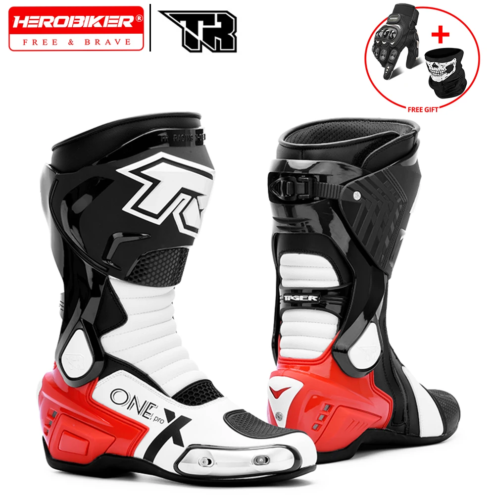 

Motocross Off-Road Rally Professional Boots Motorcycle long Boots Safety Riding Protection Shoes Motorbike Rider Biker Shoes